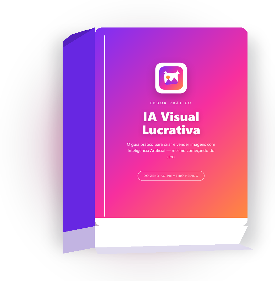 Mockup do eBook IA Visual Lucrativa